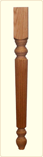 Fluted Country Table Leg